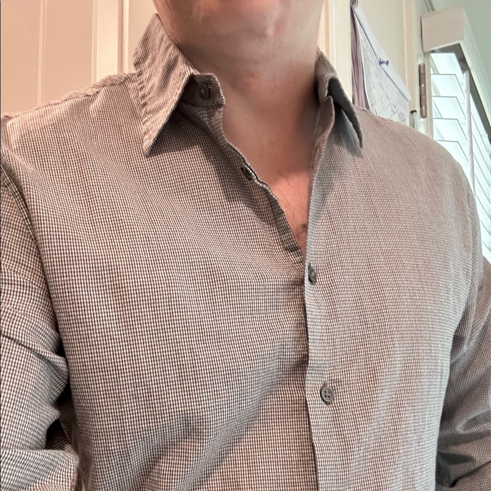 Men's John Varvatos Classic Checkered Shirt